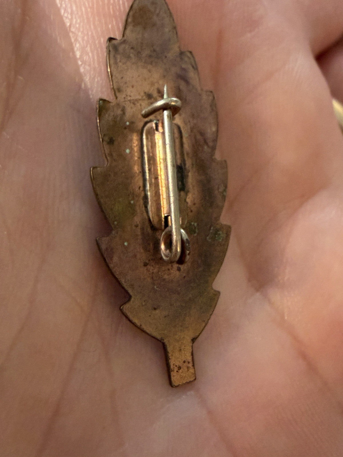 Vintage Antique (?) Ladies Lapel Pin Brooch Engraved Ruth Gold/copper Toned