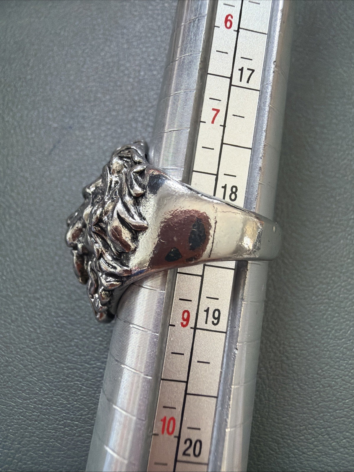 King Lion Ring Biker Rock Punk Jewelry Open Back Ring 7-9