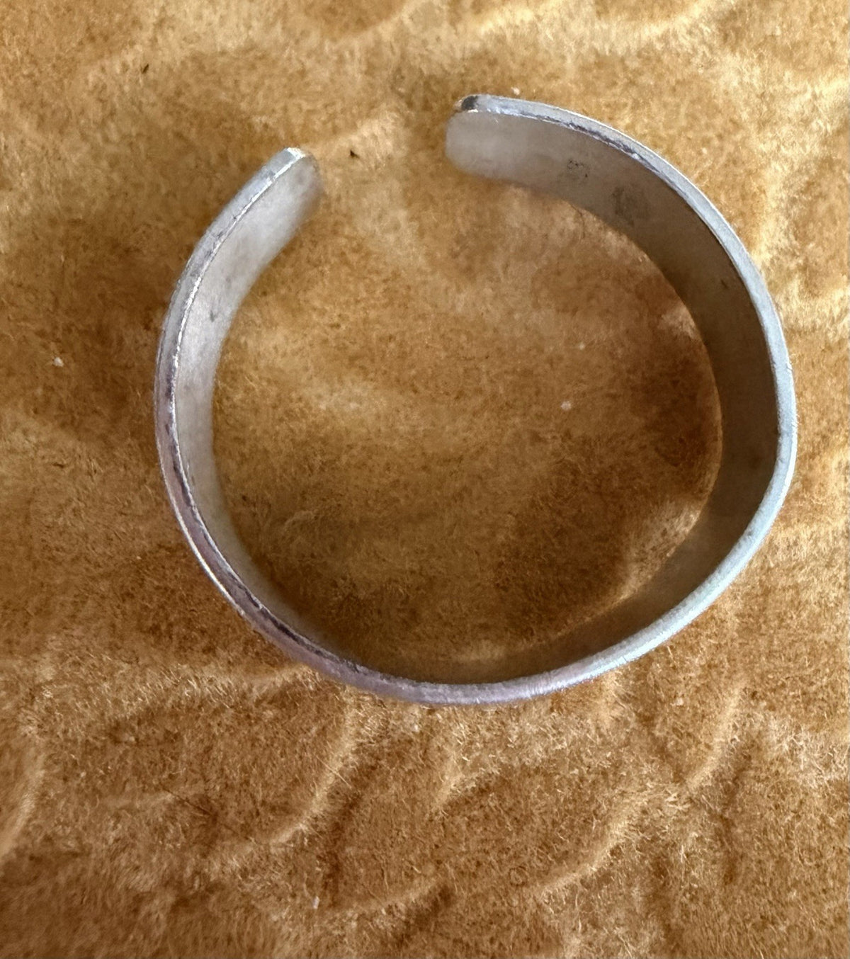 925 Sterling Silver Open Native Style Animal Ring Signed antelope/ram/goat
