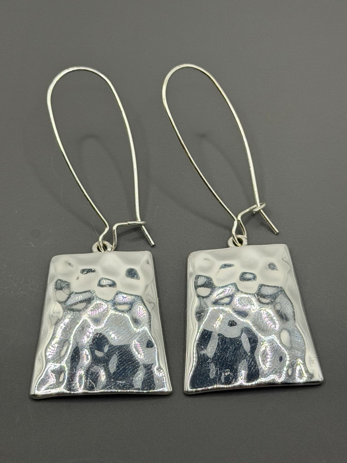 RLM Studio Hammered Dangle Drop Hook Earrings Robert Lee Morris