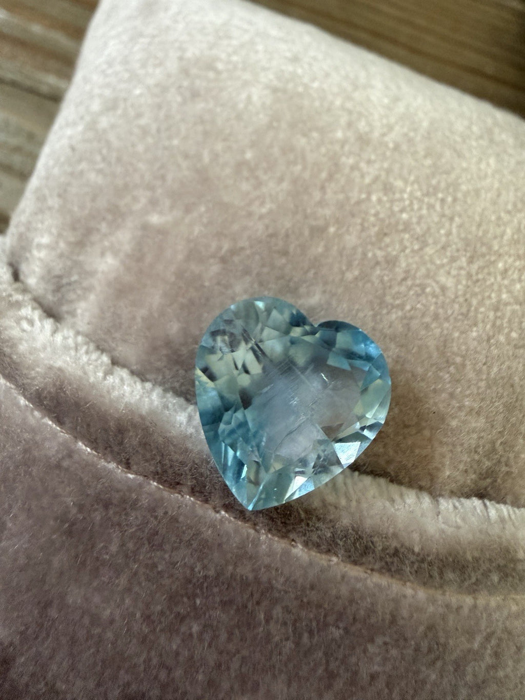 10 Carat 14mm Heart Shape Blue Sky Topaz for Ring or Pendant Loose Gemstone