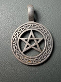 New Silver Celtic Pentagram Pendant