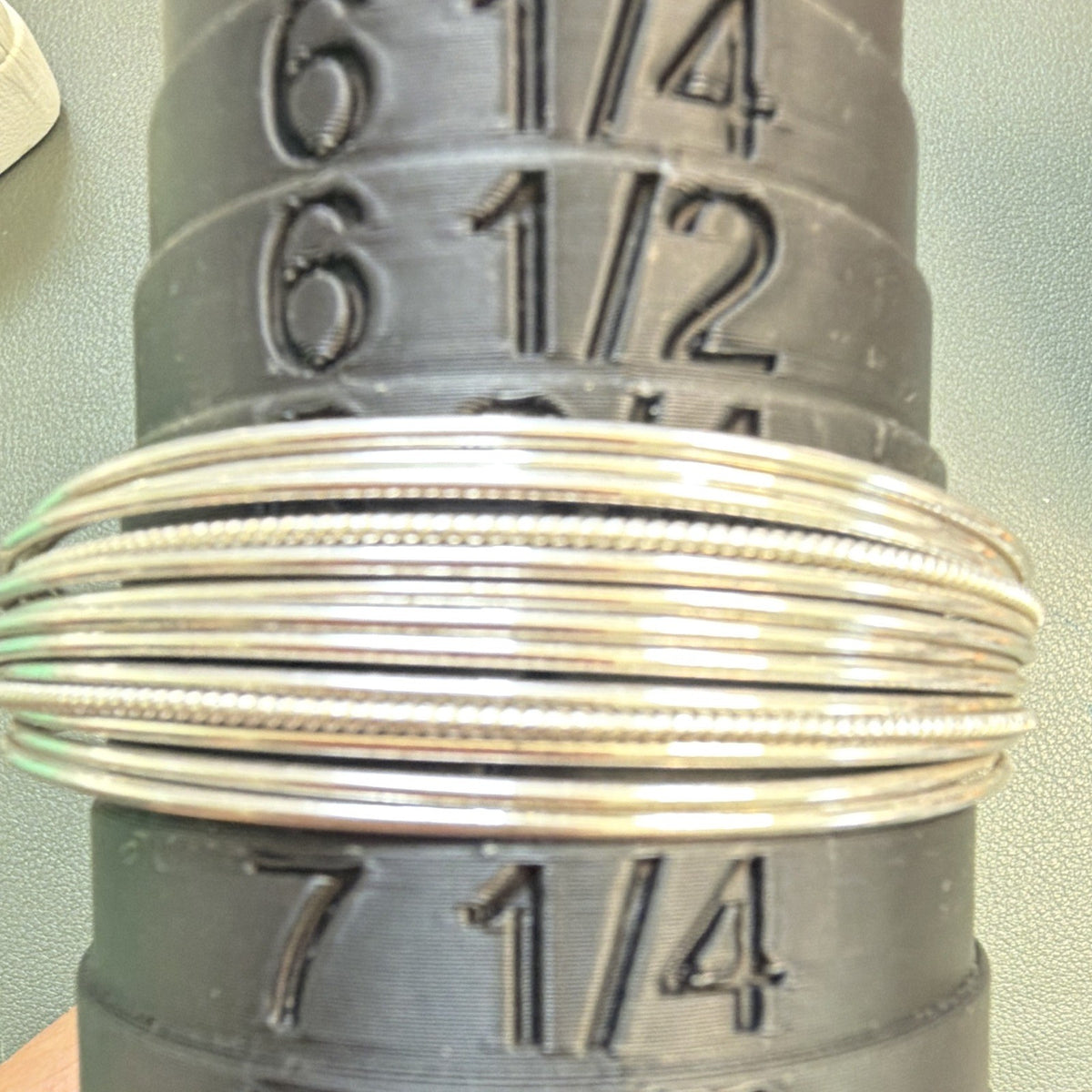 Signed Sterling Silver 925 Multi-Wire Cuff Bangle Bracelet Signed adjustable 7in