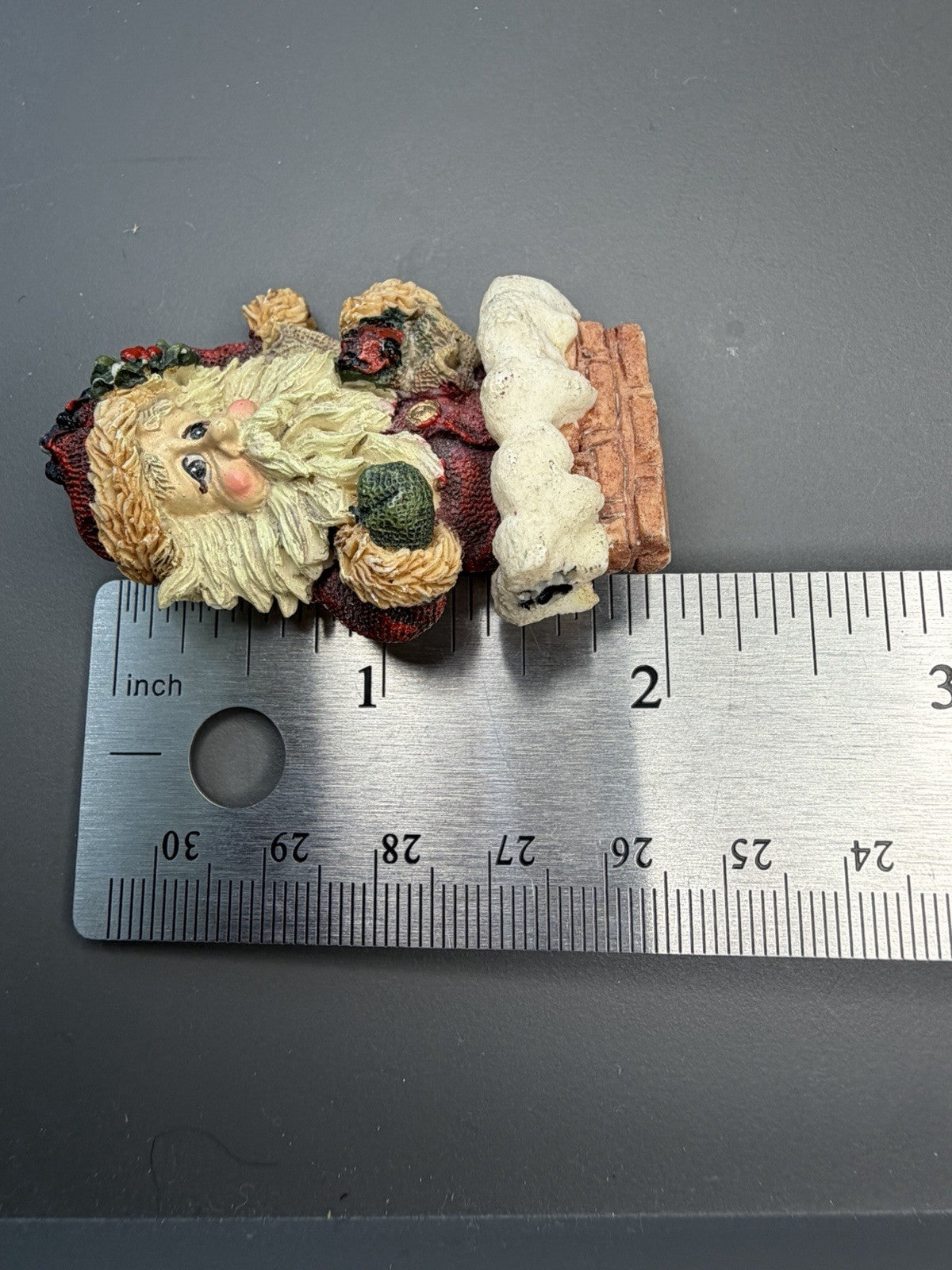 Vintage Boyds Bear Holiday Santa Christmas Pin Brooch Resin Retired 