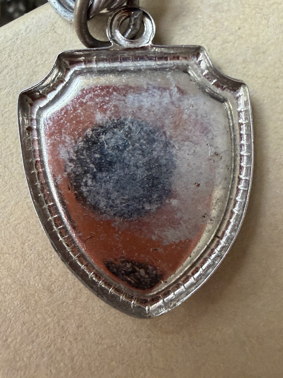 Vintage 800 Silver Travel Shield charm American Freedom Train