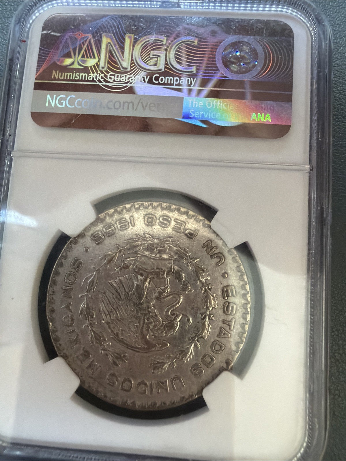 1966 Mo Mexico 1 Peso Silver Coin NGC Genuine Cert