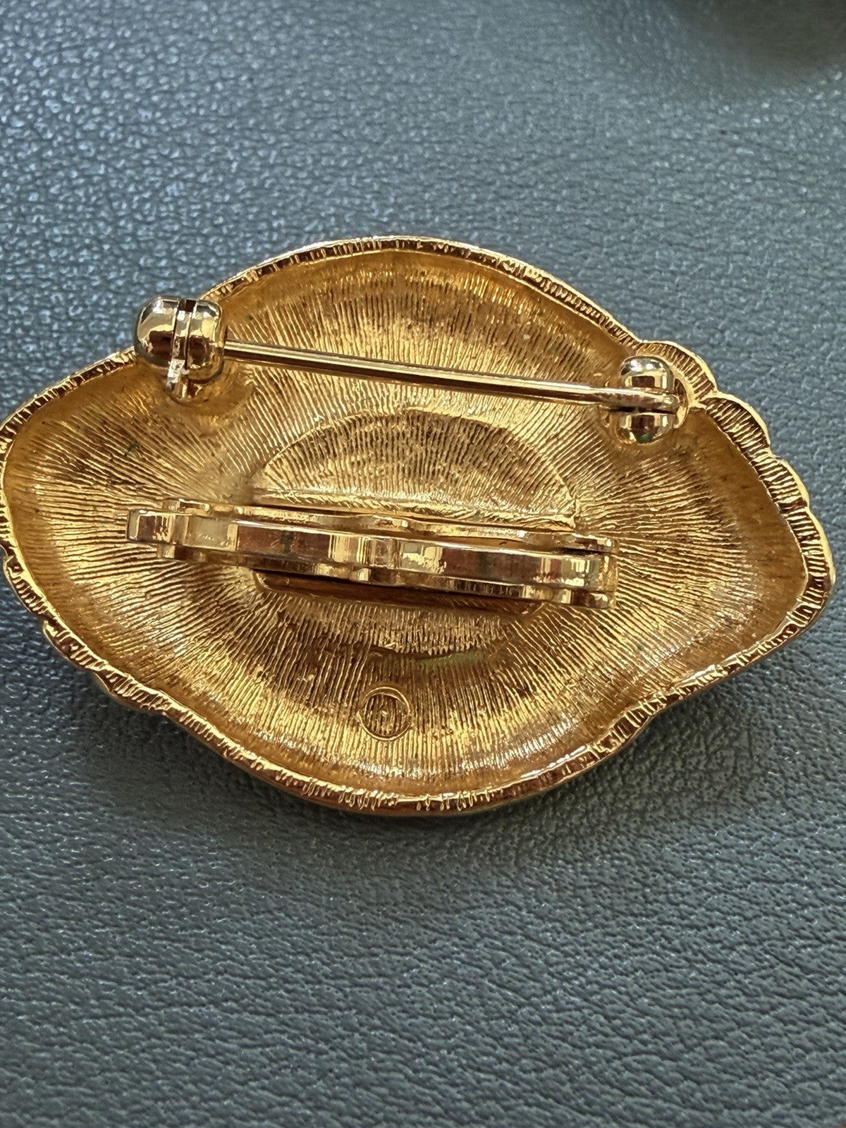 Vintage Avon Caviar Brooch Pin Scarf Clip Retro Glam Corpcore Dark Academia