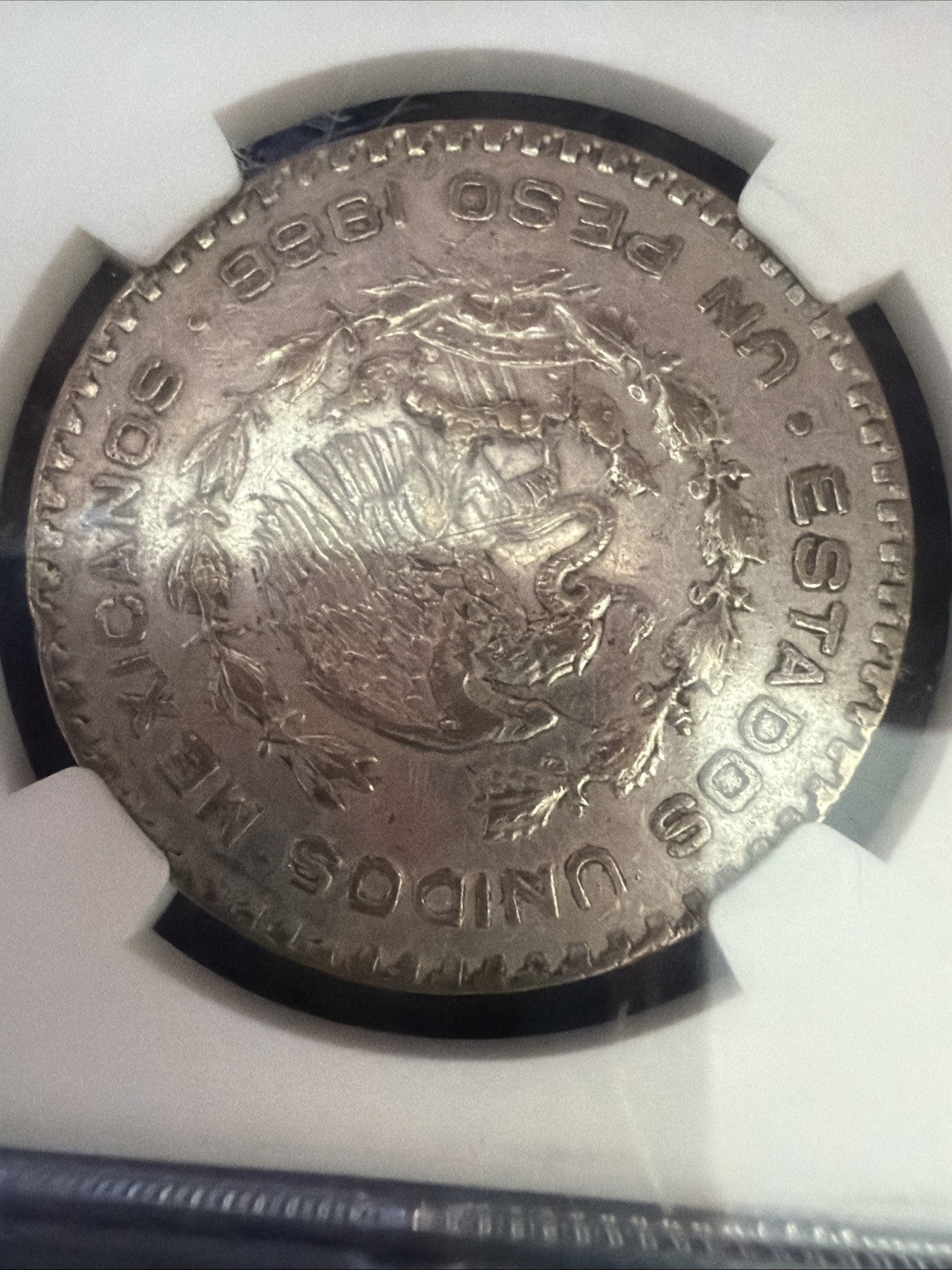 1966 Mo Mexico 1 Peso Silver Coin NGC Genuine Cert