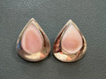 Southwestern Native 925 Sterling Silver Pink MOP Inlay Teardrop Earrings