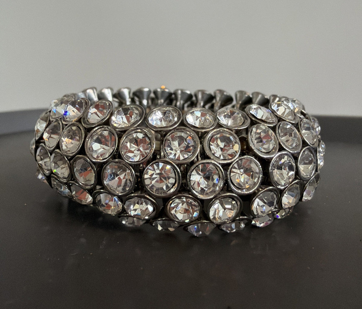 Women's Exquisite Sparkles  5 Row Rhinestone Stretched Bracelet